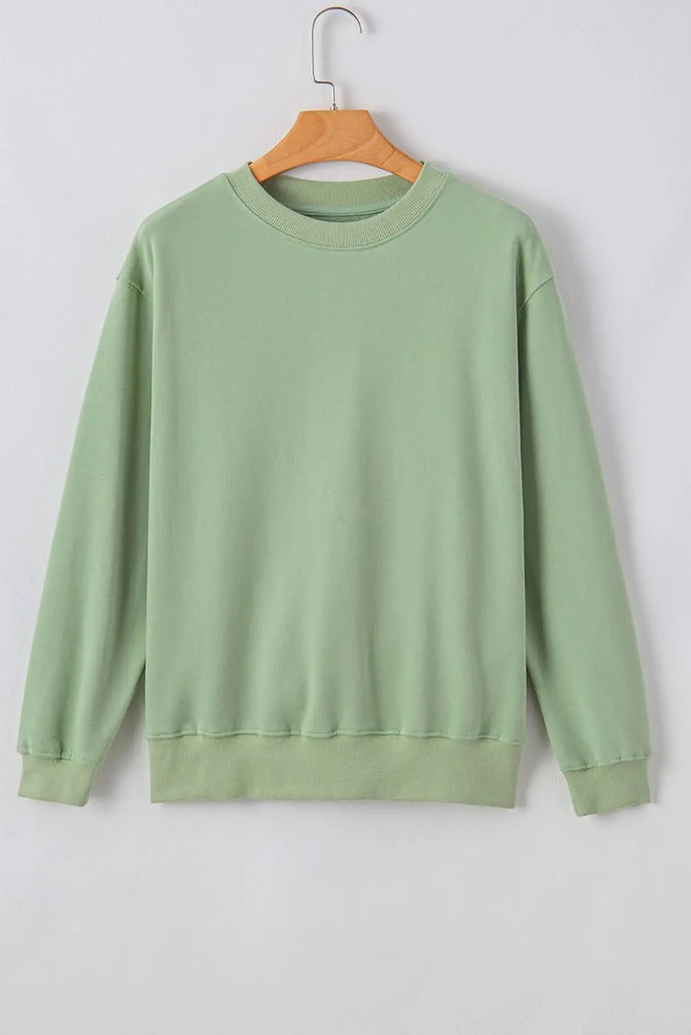 Smoke green drop shoulder sweatshirt - Love Salve